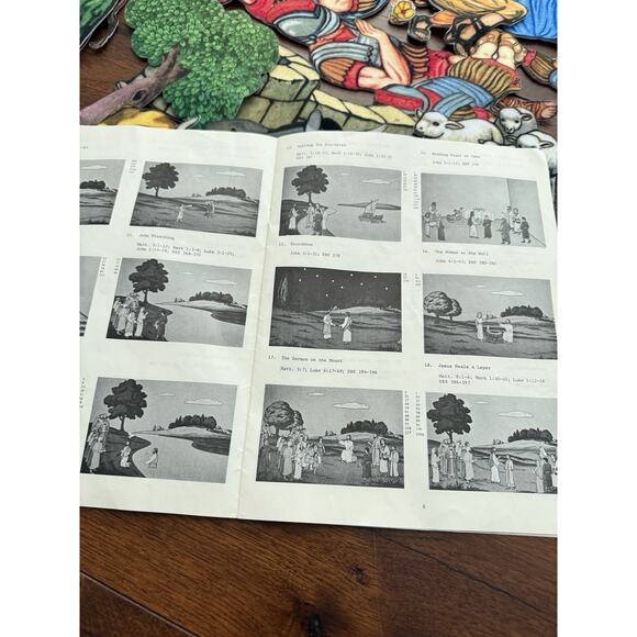 BETTY LUKENS Bible Stories Felt People Animals Props Story of Jesus HUGE LOT - Picture 11 of 11